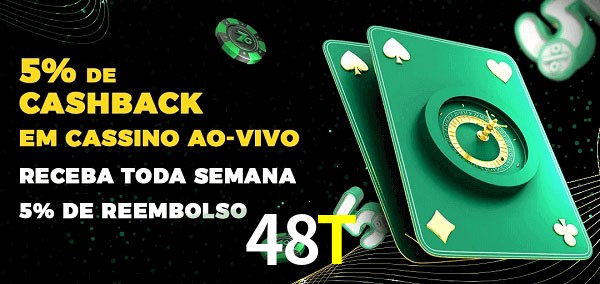 Promoções do cassino ao Vivo 48T